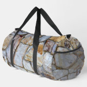 ロックウォール現実的なテクスチャ撮影ロックハウンド ダッフルバッグ (右コーナー)