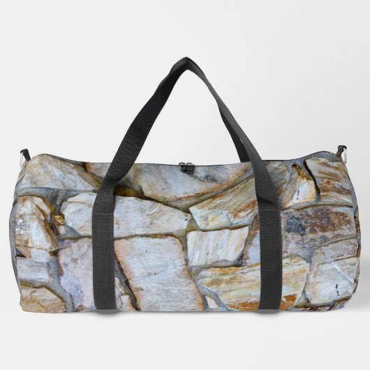 ロックウォール現実的なテクスチャ撮影ロックハウンド ダッフルバッグ (裏面)