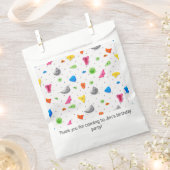 ロックウォール登山クライムバースデーパーティー フェイバーバッグ (クリップ留めされた状態)