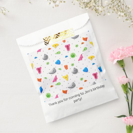 ロックウォール登山クライムバースデーパーティー フェイバーバッグ (封をした状態)