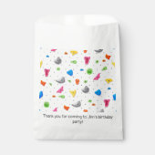 ロックウォール登山クライムバースデーパーティー フェイバーバッグ (正面)