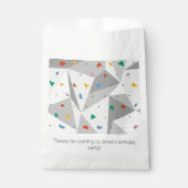 ロックウォール登山クライムバースデーパーティー フェイバーバッグ (正面)