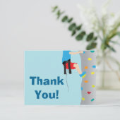 ロックウォール登山誕生日パーティーありがとう ポストカード (スタンド正面)