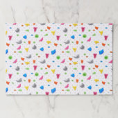 ロックウォール登山誕生日パーティー紙ランチョンマット ペーパーパッド (正面)