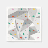 ロックウォール登山誕生日パーティー スタンダードカクテルナプキン (正面)