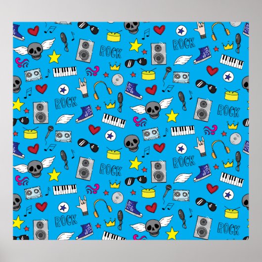 ロックエモ音楽パタ10代のーン ポスター (正面)