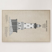 ロックオブエイジズライトハウス – ミシガン州 – SBD ジグソーパズル (横)