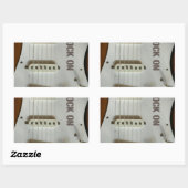 ロックオンエレキギター 長方形シール (シート)