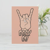 ロックオンカスタムカラー招待状 招待状 (スタンド正面)