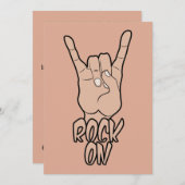 ロックオンカスタムカラー招待状 招待状 (正面/裏面)