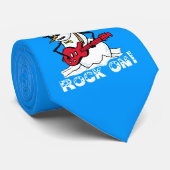 ロックオンギター遊の雪だるまネクタイ ネクタイ (ロール)