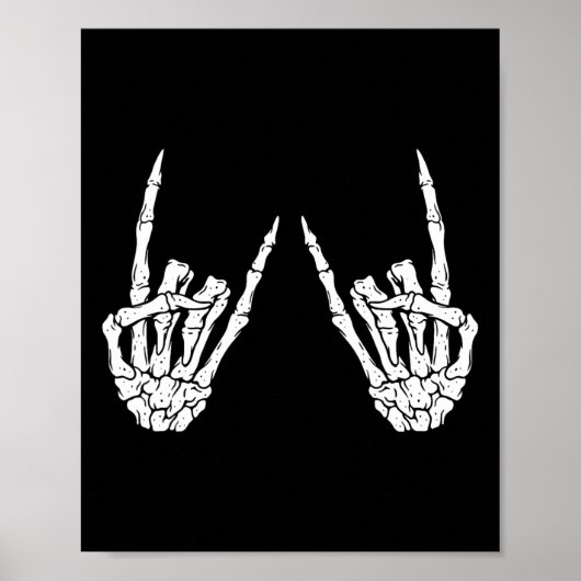 ロックオンバンドロックとロールハロウィーン衣装の男性W ポスター (正面)