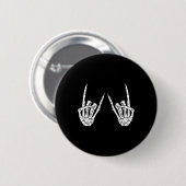 ロックオンバンドロックとロールハロウィーン衣装の男性W 缶バッジ (正面&裏面)