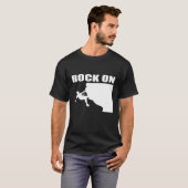 ロックオンマウンテン登山のための登山者 Tシャツ (正面フル)