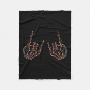 ロックオンロックスターバディコンサート – ハロウィーンSkelet フリースブランケット