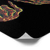 ロックオンロックスターバディコンサート – ハロウィーンSkelet ポスター (角)