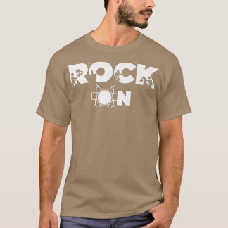 ロックオンロックNロールギタープレーヤーバンドミュージシャンGui Tシャツ