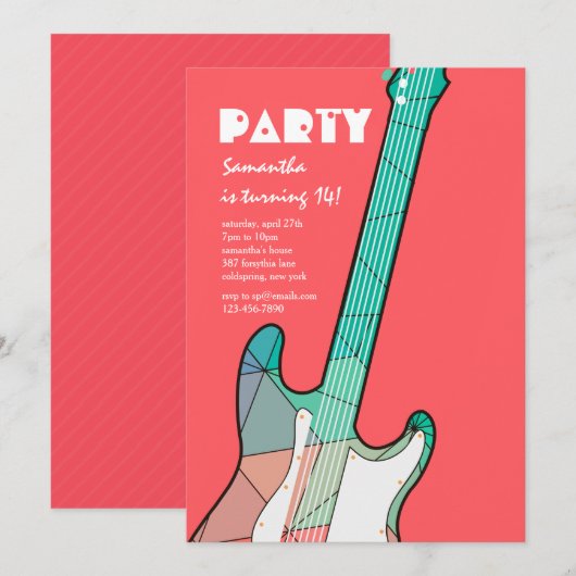 ロックオン招待状 招待状 (正面/裏面)