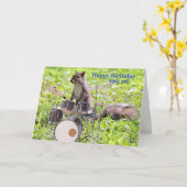 ロックオン誕生日カード カード (黄色い花)