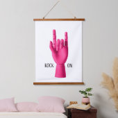 ロックオン.ウッドウォールタペストリー 吊り下げ型タペストリー (寝室)