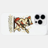 ロックオン ギター犬 楽しいロックミュージック Case-Mate iPhoneケース (裏面 (横))