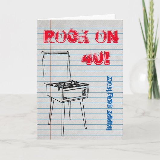 ロックオン!ハッピーバースデーカード カード (正面)