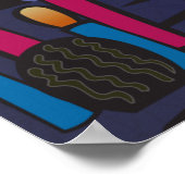 「ロックオン」バンドコンサート音楽アートポスター ポスター (角)