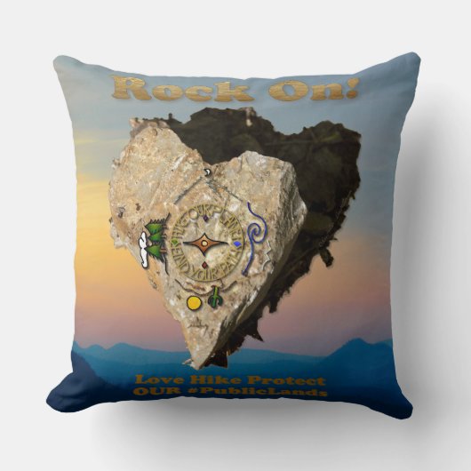 ロックオン!我が国の公保護園を愛で引き上げる クッション (正面)