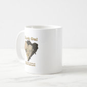 ロックオン!我が国の公保護園を愛で引き上げる コーヒーマグカップ (正面左)