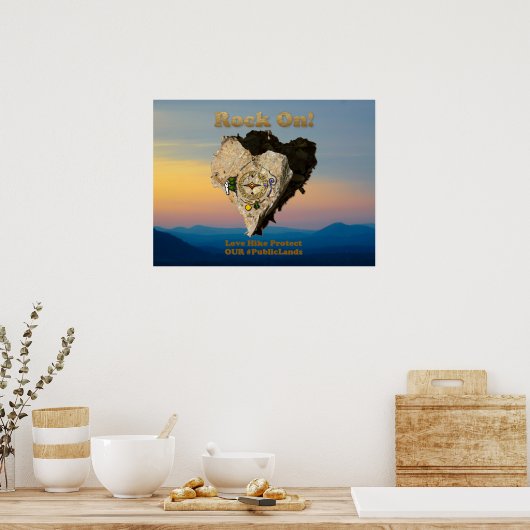 ロックオン！我が国の公保護園を愛で引き上げる ポスター (キッチン)