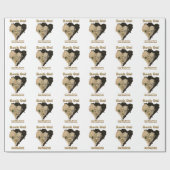 ロックオン!我が国の公保護園を愛で引き上げる ラッピングペーパー (フラット)