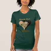 ロックオン！我が国の公保護園を愛で引き上げる Tシャツ (正面)