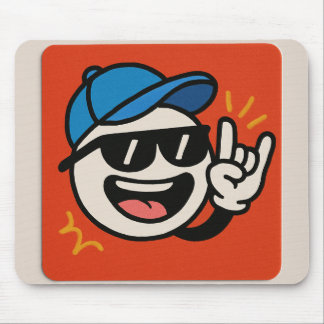 ロックオン – 漫画のステッカー😎 マウスパッド