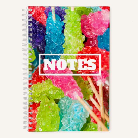 ロックカラフルキャンディ ノートブック (正面)