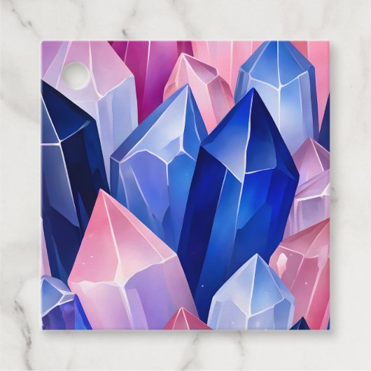 ロックカラフルクリスタルアートギフトラベル フェイバータグ (正面)