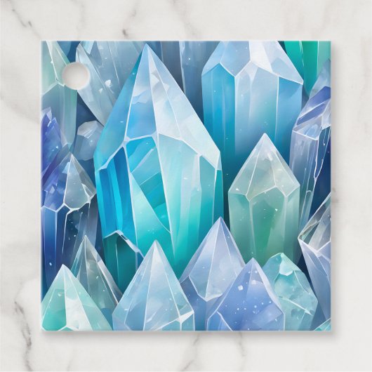 ロックカラフルクリスタルアートギフトラベル フェイバータグ (正面)