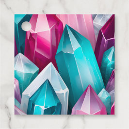 ロックカラフルクリスタルアートギフトラベル フェイバータグ