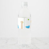 ロックカラフル登山の有利なウォーターボトルラベル ペットボトルラベル (裏面)