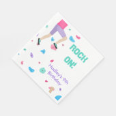 ロックカラフル登山パーティー スタンダードランチョンナプキン (角)