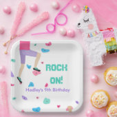 ロックカラフル登山パーティー ペーパープレート (パーティー)