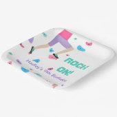 ロックカラフル登山パーティー ペーパープレート (傾斜あり)