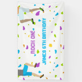 ロックカラフル登山パーティー 横断幕 (縦)