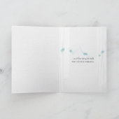 ロックガーデンシーン付きオープンウィンドウ悔やみや弔慰 カード (内部)