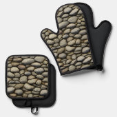 ロックガーデン 鍋つかみ&鍋敷きセット (正面/裏面)