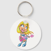 ロックガールキーチェーン キーホルダー (正面)