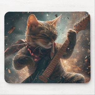 ロックキャッ遊トのギターマウスパッド マウスパッド