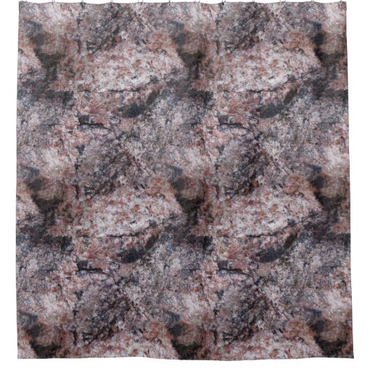 ロックキャンディピンクの質感 シャワーカーテン (正面)