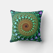 ロックキャンディフラクタルスワール装飾用クッション クッション (裏面)