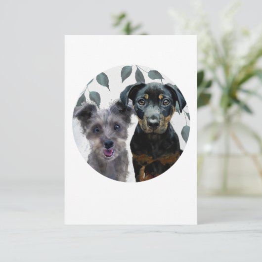 ロックキーとライラのステッカー 0.75インチ 招待状 (スタンド正面)