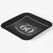 ロックギターアンプ誕生日ジャム任意の年齢クラシック黒 ペーパープレート (傾斜あり)